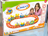 قطار اسباب بازی طرح حیوانات چراغدار موزیکال