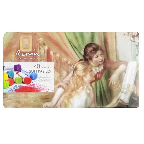 پاستل گچی renoir بسته 40 رنگ