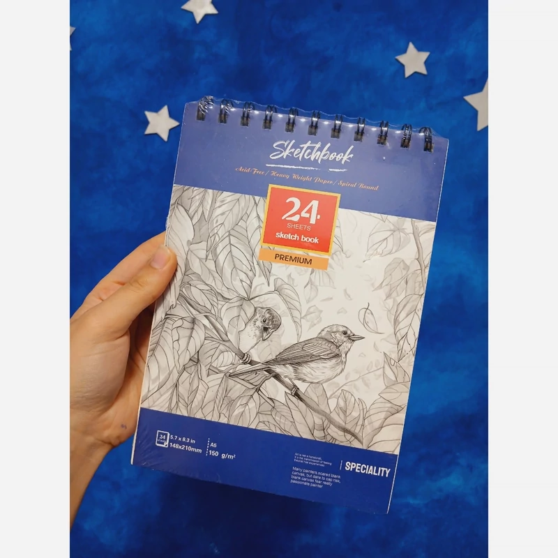 دفتر طراحی 24 برگ اشتنباخ سایز a5 دفتر طراحی جلد سخت