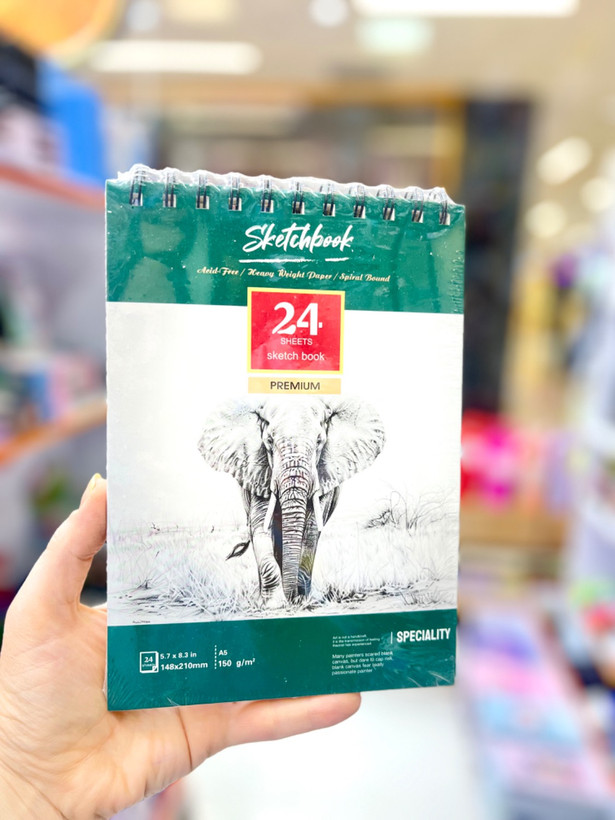 دفتر طراحی 24 برگ اشتنباخ سایز a5 دفتر طراحی جلد سخت