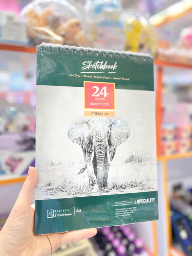 دفتر طراحی 24 برگ اشتنباخ سایز A4دفتر طراحی جلد سخت