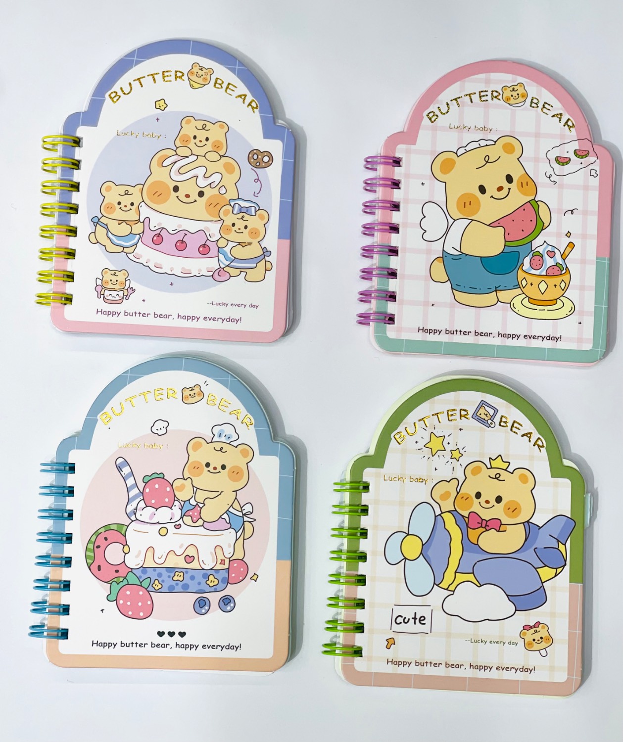 دفترچه یادداشت فانتزی طرح Butter Bear (مدل A7)
