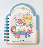 دفترچه یادداشت فانتزی طرح Butter Bear (مدل A7)