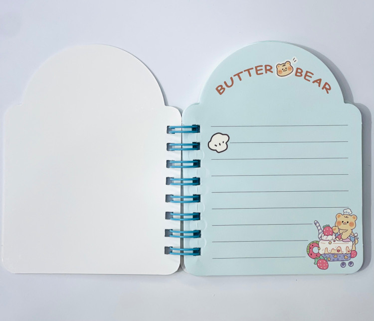 دفترچه یادداشت فانتزی طرح Butter Bear (مدل A7)