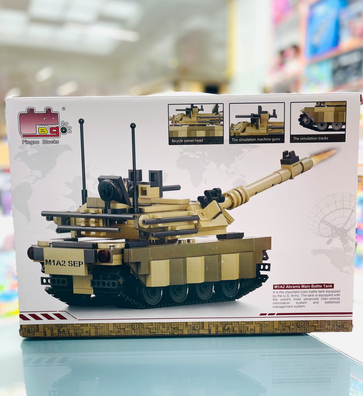 لگو تانک نظامی M1A2 Abrams پینگائو مدل 40013