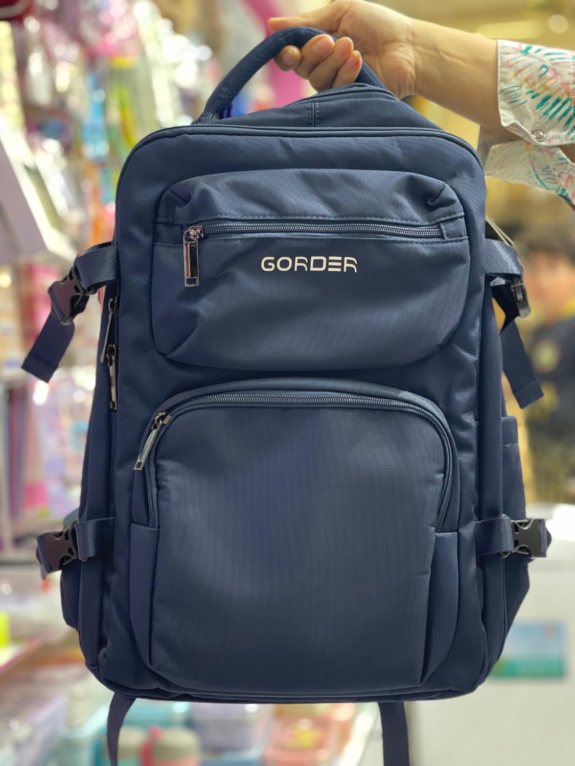 کوله‌پشتی لپ‌تاپ GORDER مدل چندکاره ضدآب با پورت USB