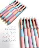 خودکار ۴ رنگ پاکن دار پاستلی