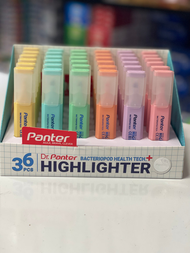 ماژیک علامتگذار (هایلایتر) آنتیباکتریال پاستلی پنتر مدل دکتر پنتر (Dr. Panter)