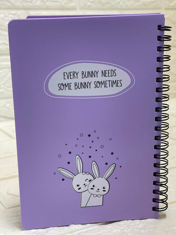دفتر یادداشت ۱۰۰ برگ سیمی پاپکو طرح خرگوش Funny Bunnies (سایز B6)