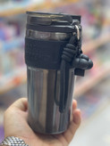 تراول ماگ استیل ۳۰۴ طرح Coffee Friend به همراه آویز و بند فانتزی