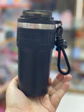 تراول ماگ استیل ۳۰۴ طرح Coffee Friend به همراه آویز و بند فانتزی