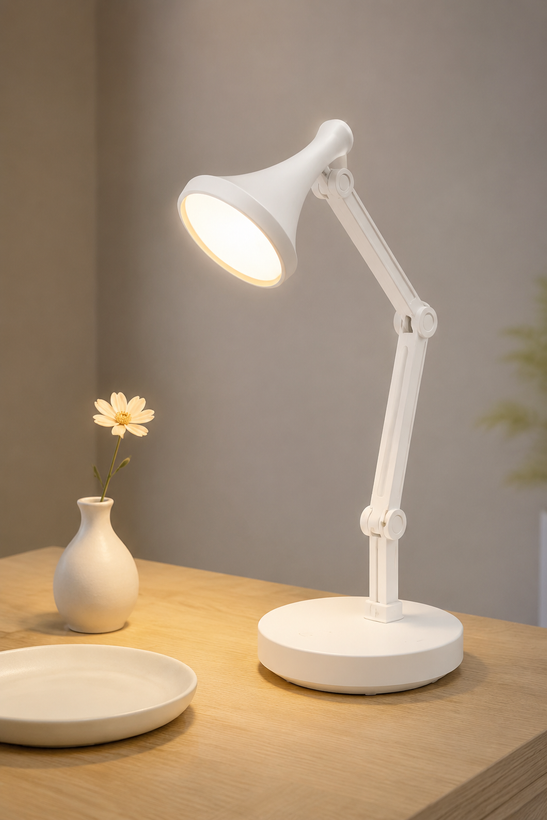 چراغ مطالعه شارژی رومیزی مهندسی و تاشو چندحالته (LED Table Lamp)