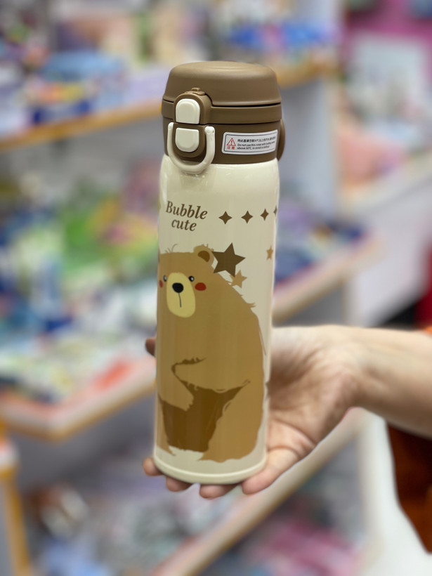 تراول ماگ استیل دوجداره ۵۰۰ میل مدل حیوانات بامزه Bubble Cute (کد H-BW-1475) توضیح