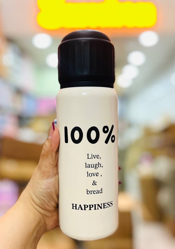 فلاسک استیل ISS مدل ۶۰۸۹ – طرحهای Smile و Happiness، کرم
