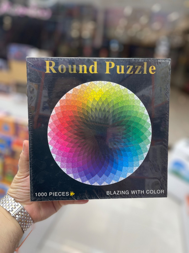 پازل دایرهای ۱۰۰۰ تایی طرح رنگینکمان (Round Puzzle - Blazing With Color)